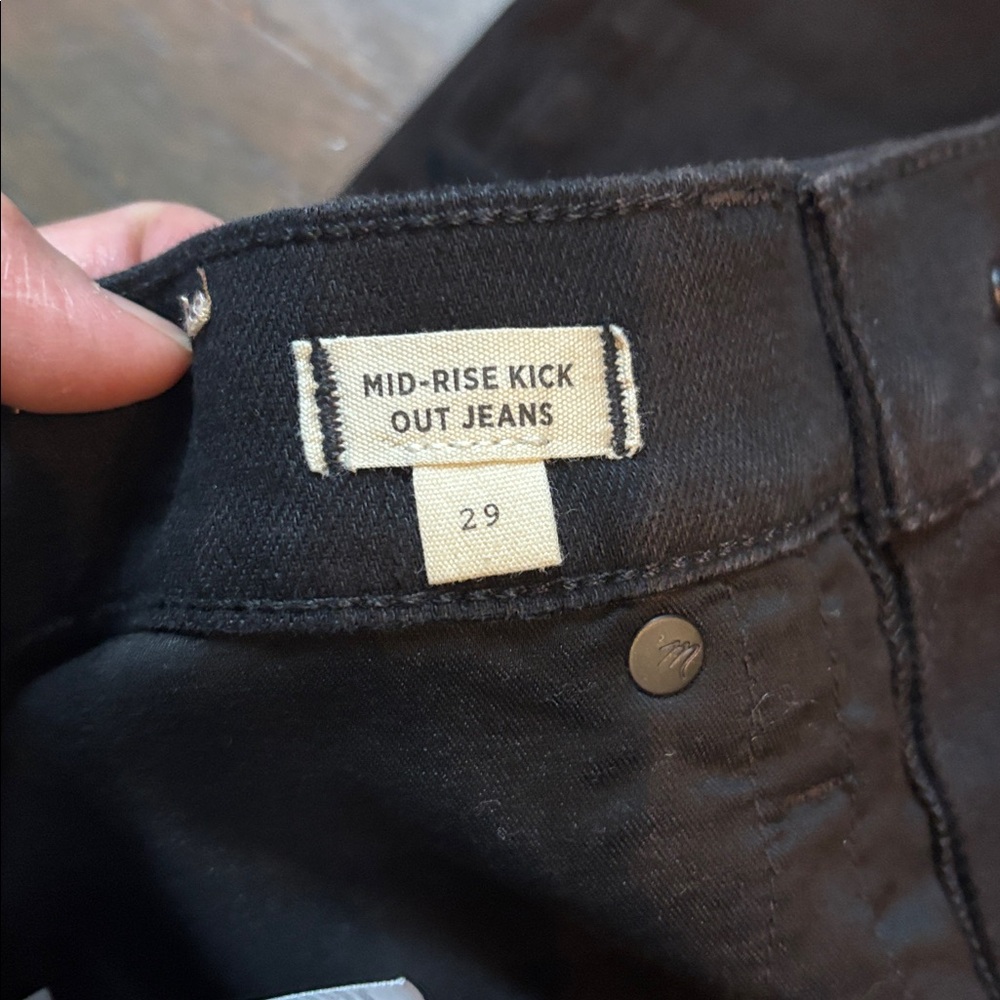 Madewell mid rise kick out jeans 29 - Picture 6 of 8